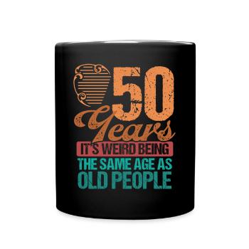 Cadeau de 50e anniversaire pour hommes drôles de 50 ans - Mug uni - noir - Devant