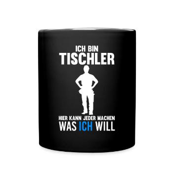 Tischler - Tasse einfarbig - Schwarz - Vorne