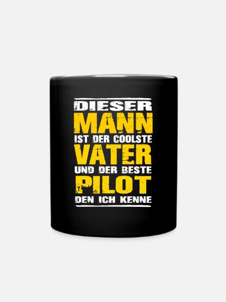 Pilot - Tasse einfarbig - Schwarz