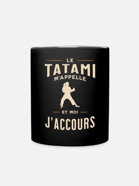 Humour femme art martial accro au sport - Mug uni - noir