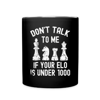 Chess Gift Board Game Chess Game Chess Board - Full Colour Mug - black - Front