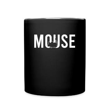 Souris souris - Mug uni - noir - Devant
