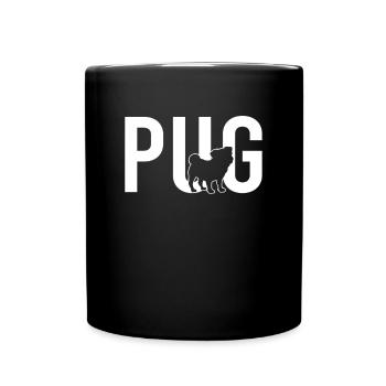 Pug pug - Full Colour Mug - black - Front