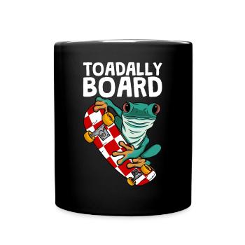 Frosch Skateboarding Skateboard Toadally Board - Tasse einfarbig - Schwarz - Vorne