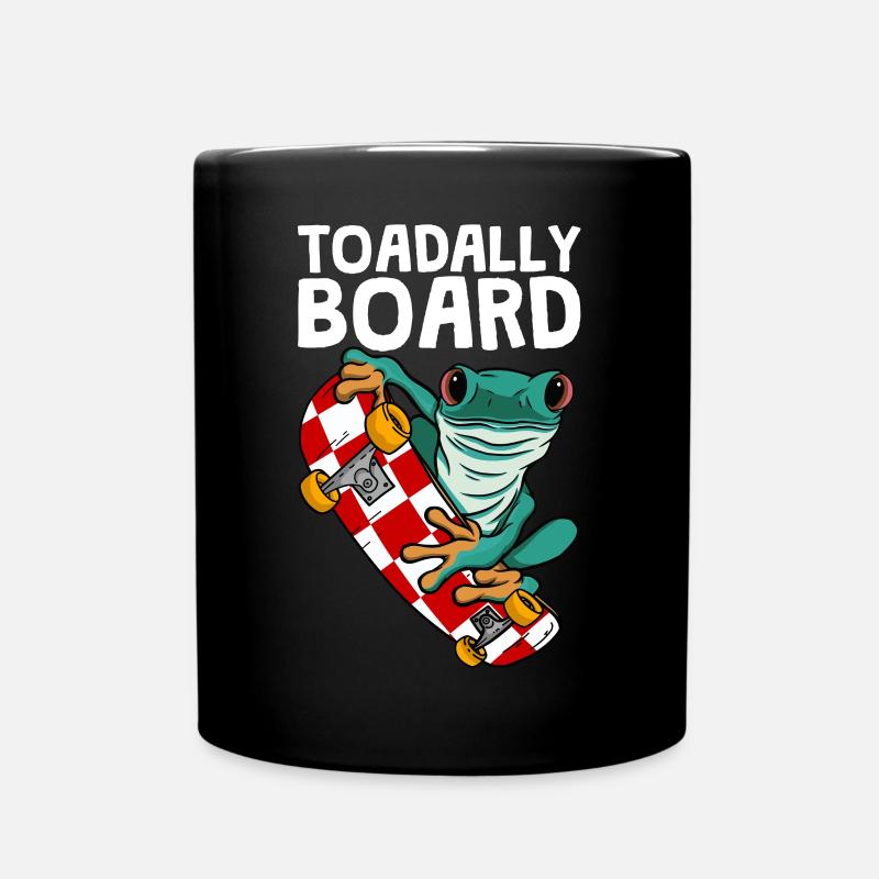 Frog Skateboarding Skateboard Toadally Board - Mug uni - noir