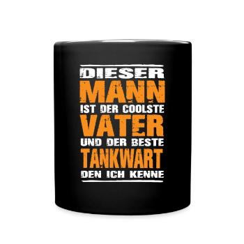 Tankwart - Tasse einfarbig - Schwarz - Vorne