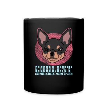 Chihuahua Maman Propriétaire de chien Propriétaire de chien Cadeau - Mug uni - noir - Devant