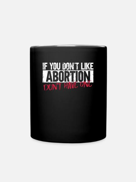 Pro-Abtreibung Feminismus Feminist Frauenrechte - Tasse einfarbig - Schwarz