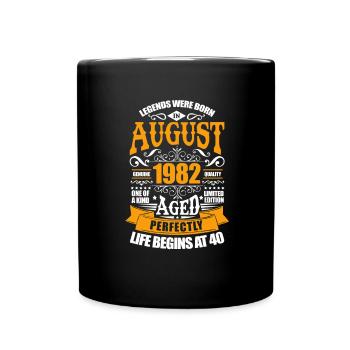 Août 1982 - Mug uni - noir - Devant