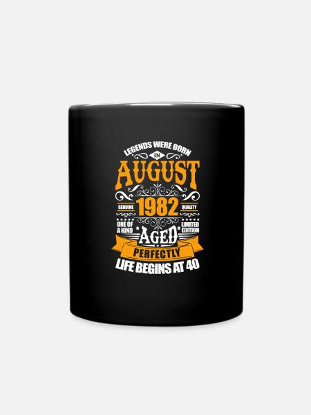 Août 1982 - Mug uni - noir