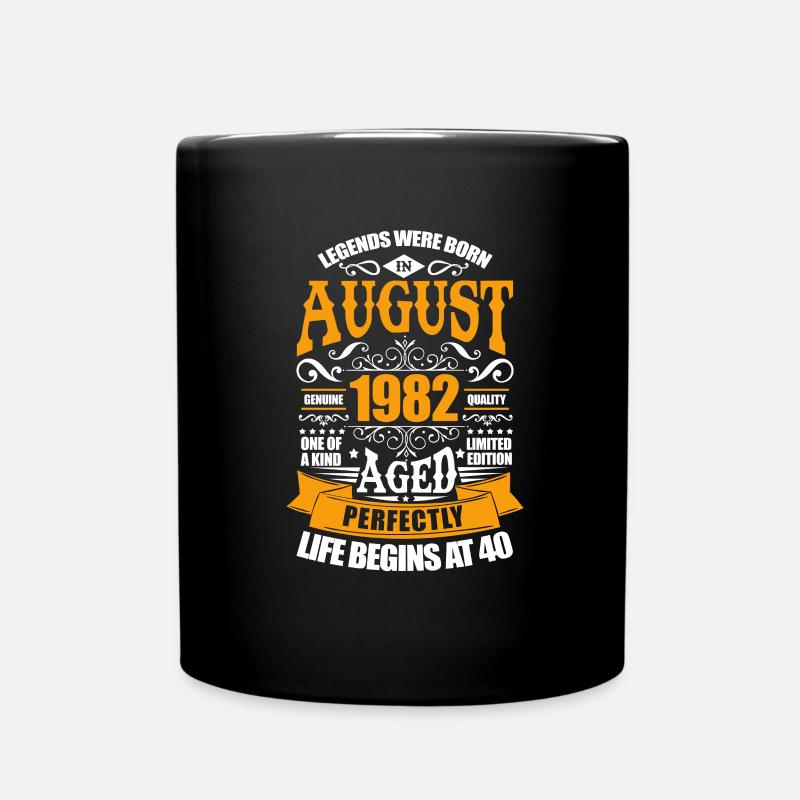 August 1982 - Tasse einfarbig - Schwarz