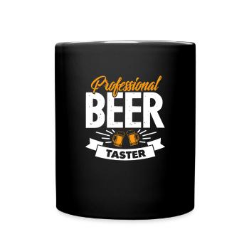 Bière - Mug uni - noir - Devant