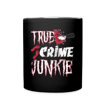 Accro au vrai crime - Mug uni - noir - Devant
