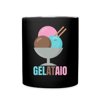 Gelataio Machine à crème glacée Sorbet Icicles Mochi - Mug uni - noir - Devant