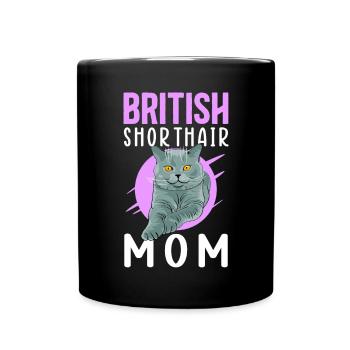 British Shorthair Mom Cadeau British Shorthair - Mug uni - noir - Devant