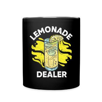 Limonade Lemonade Getränk - Tasse einfarbig - Schwarz - Vorne