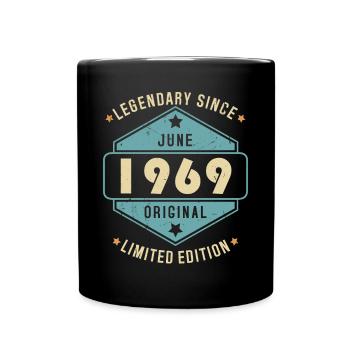 Juin 1969 Vintage Retro Anniversaire - Mug uni - noir - Devant