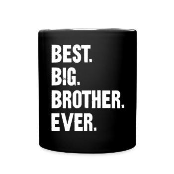 BEST BIG BROTHER EVER The Best Big Brother Shirt - Full Colour Mug - black - Front