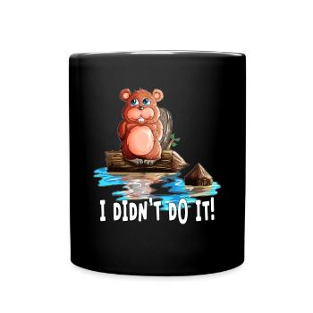Beaver I don't do It! Kids Rodent Lovers - Full Colour Mug - black - Front