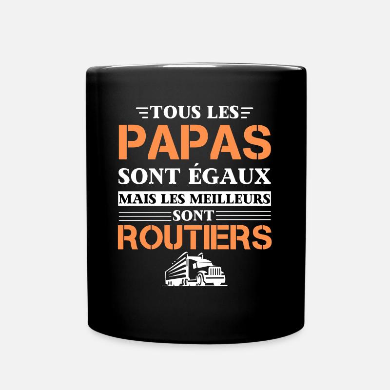 cadeau papa chauffeur routier camion - Mug uni - noir