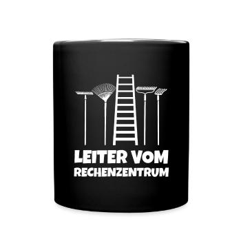 Leiter vom Rechenzentrum Gärtner Garten Gärtnerei - Tasse einfarbig - Schwarz - Vorne