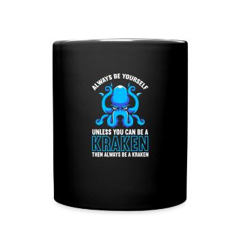 Pieuvre - Mug uni - noir - Devant