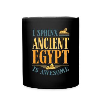 Egyptology Ancient Egypt Egyptologist Sphinx - Tasse einfarbig - Schwarz - Vorne