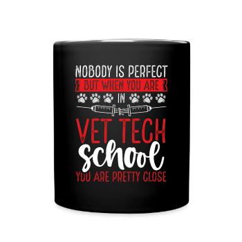 Veterinary Technician School Vet Tech Student - Tasse einfarbig - Schwarz - Vorne