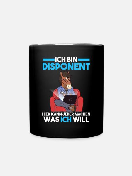 Disponent - Tasse einfarbig - Schwarz
