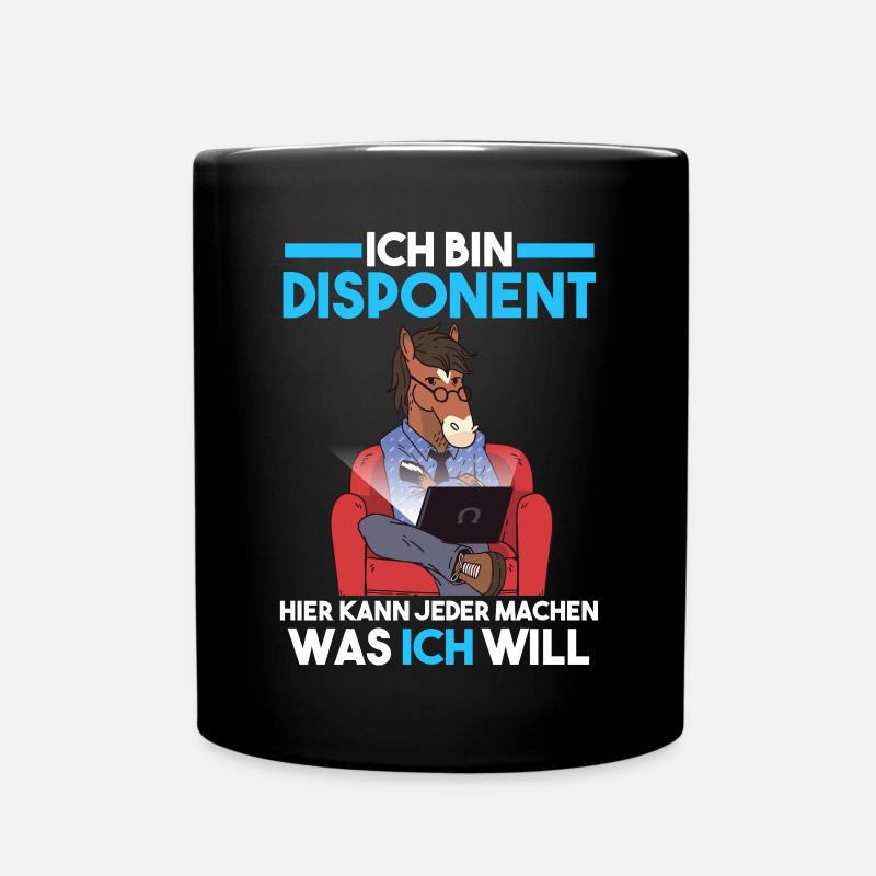 Disponent - Tasse einfarbig - Schwarz