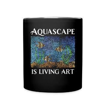 Aquascape Aquascaper Aquarium Aquaristics - Full Colour Mug - black - Front