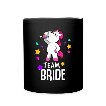 Équipe Bride Unicorn Hen Party - Mug uni - noir - Devant