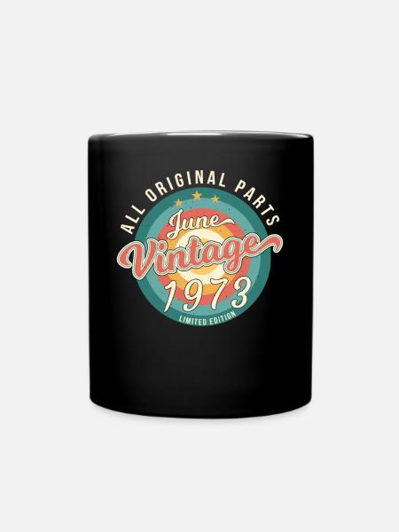 Juni 1973 Limitiert - Tasse einfarbig - Schwarz