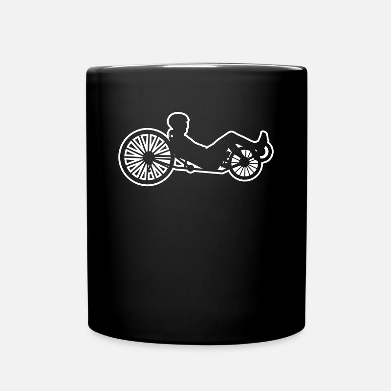 Liegerad Geschenk Shirt - Tasse einfarbig - Schwarz