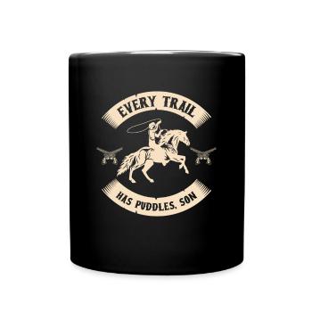 Cowboy Bull Riding Western Riding Rodeo Cadeau - Mug uni - noir - Devant