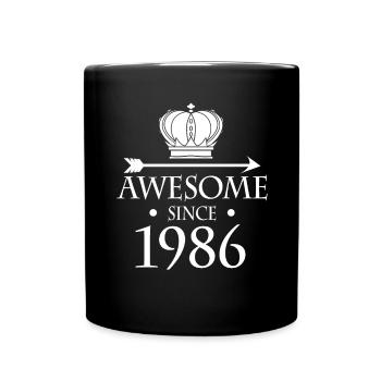 Fantastique depuis 1986 - né en 1986 - Mug uni - noir - Devant