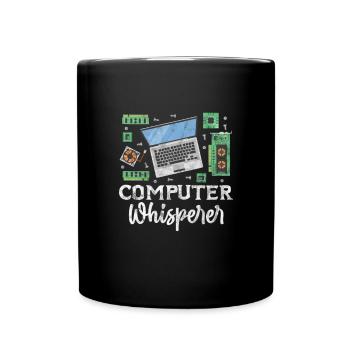 Computer Nerd PC Programmer Computer Science Gift - Full Colour Mug - black - Front