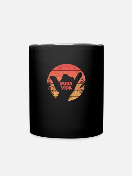 Costa Rica Vacances Amérique Centrale Pura Vida Cadeau - Mug uni - noir