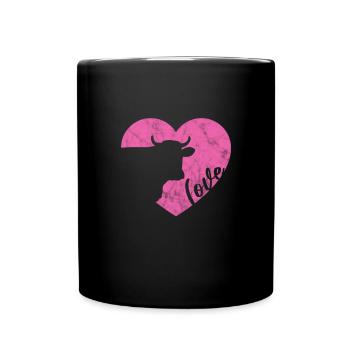 Cow Cow Cows Farm Farmer Gift - Full Colour Mug - black - Front