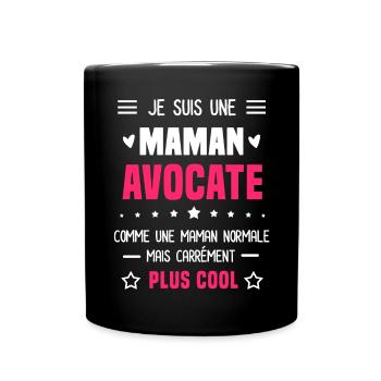 maman avocate maman normale cadeau humour mère - Mug uni - noir - Devant