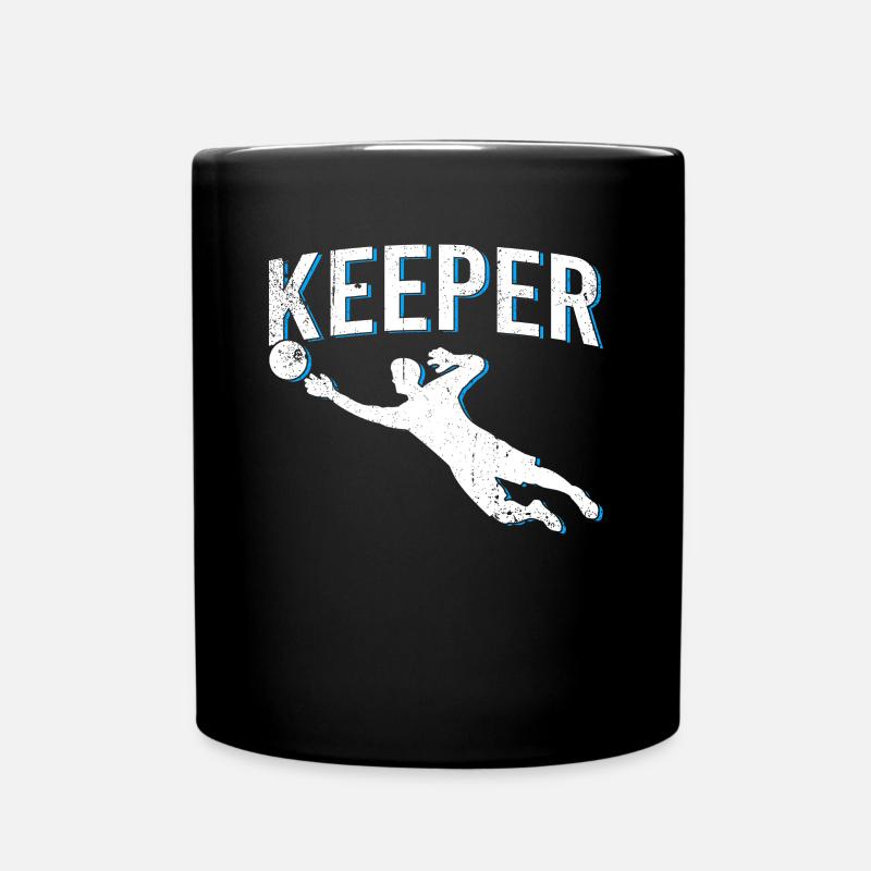 Torwart Keeper - Tasse einfarbig - Schwarz