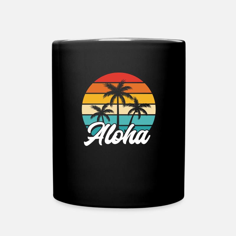 Hawaii - Tasse einfarbig - Schwarz