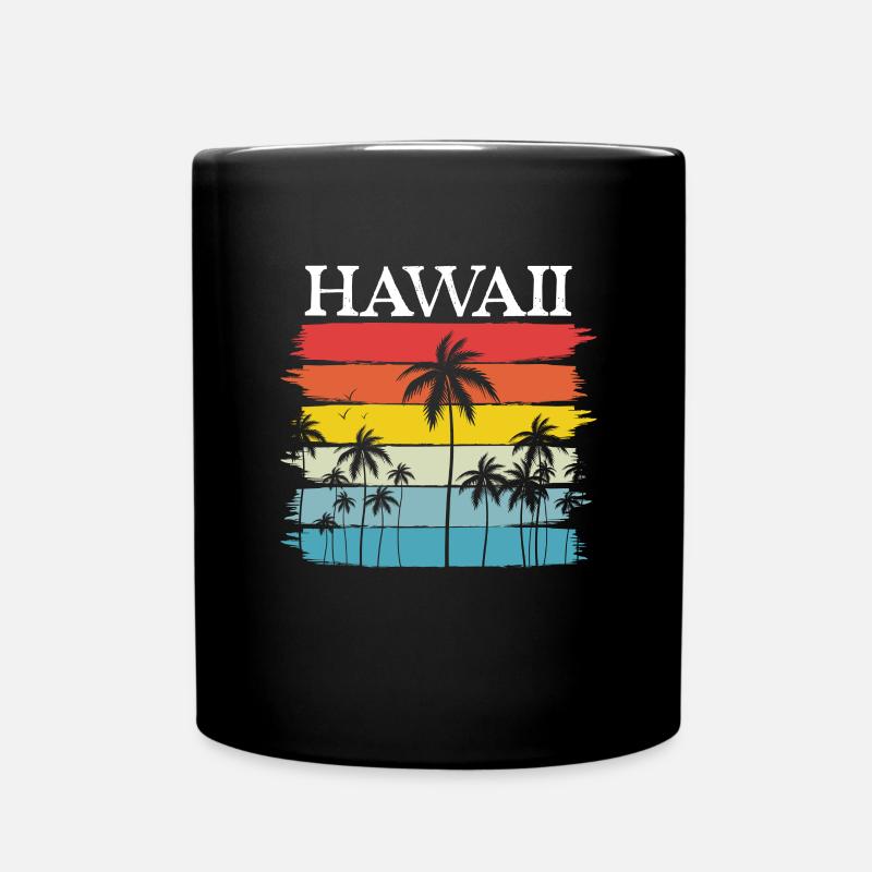 Hawaii - Tasse einfarbig - Schwarz