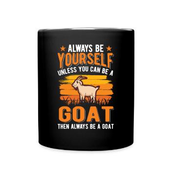 Goat Goat Goat Host Goat - Full Colour Mug - black - Front