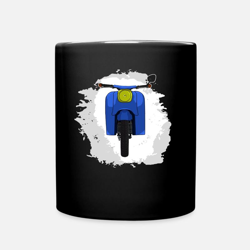 Schwalbe KR51 / Schwalbenfahrer / Ostalgie / Mofa - Tasse einfarbig - Schwarz