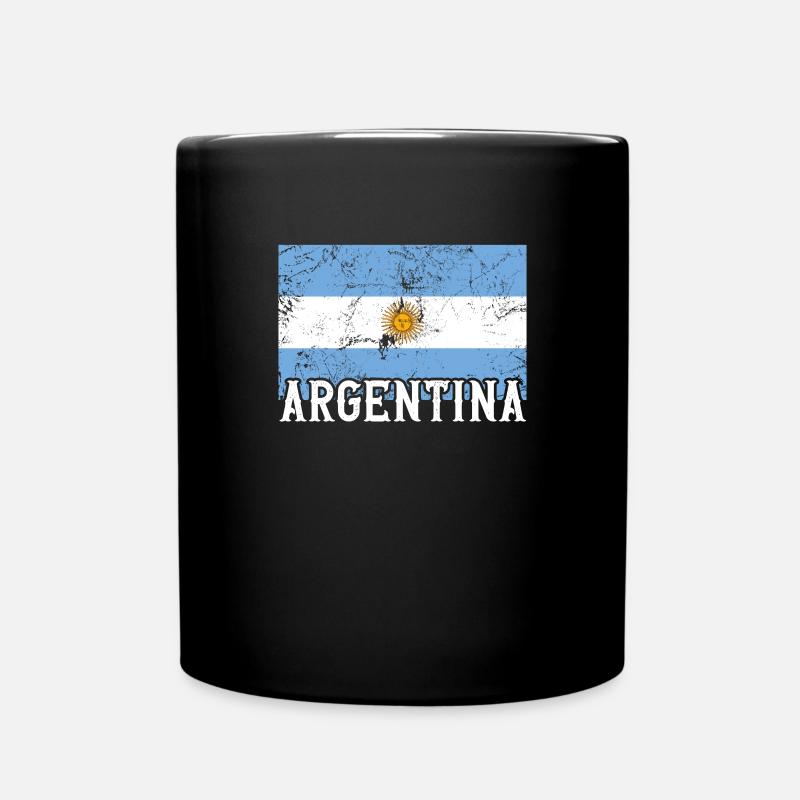 Argentine Amérique du Sud Drapeau Pride Cadeau de voyage - Mug uni - noir