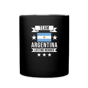 Argentina Flag South America Latin America Country - Full Colour Mug - black - Front