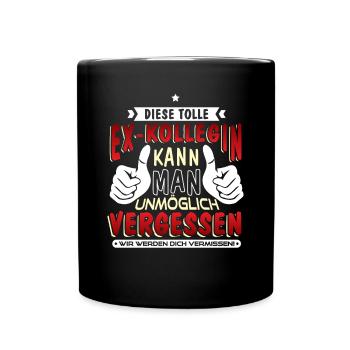 Arbeitskollegin Abschiedsgeschenk - Tasse einfarbig - Schwarz - Vorne