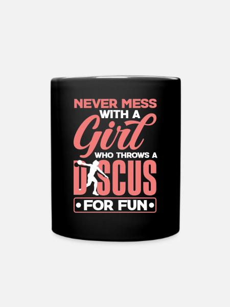 Discus Throwing Discus Thrower Track and Field - Tasse einfarbig - Schwarz