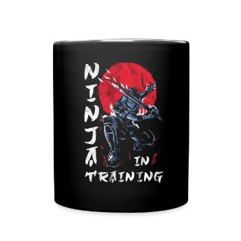 Ninja - Tasse einfarbig - Schwarz - Vorne